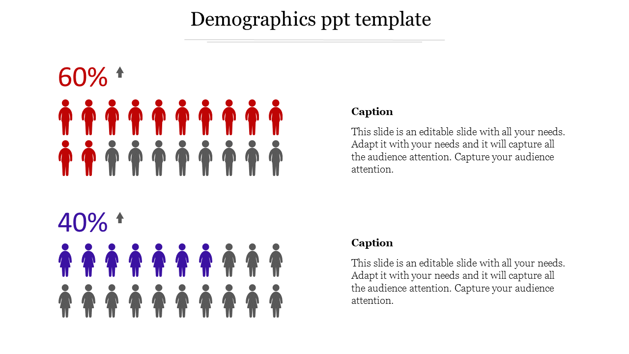 Dashing Demographics PPT Template For Presentation